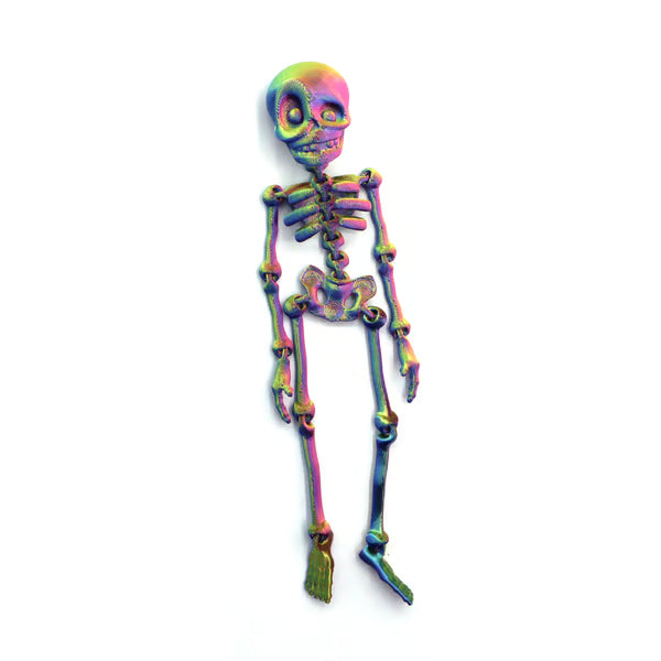 🎃Halloween Hot Sale 💀✨3D Printed Vintage Skeleton Magnetic Figurine 🎃