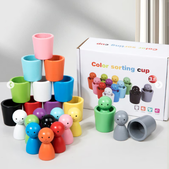 Montessori Children's Color Classification Stacking Educational Toys