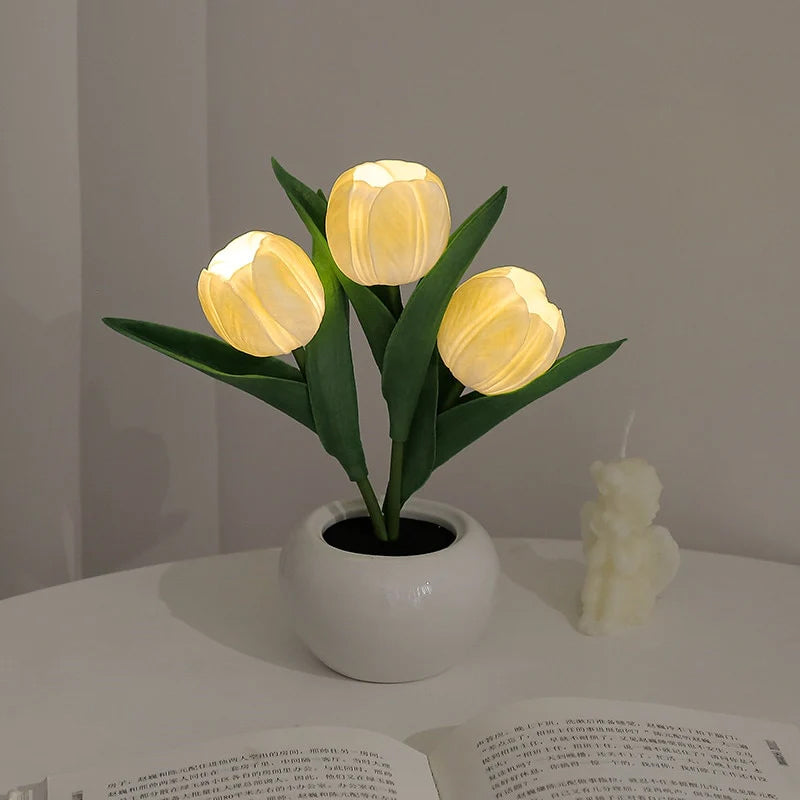 LED Tulip Night Light Flower Table Lamp🌷✨