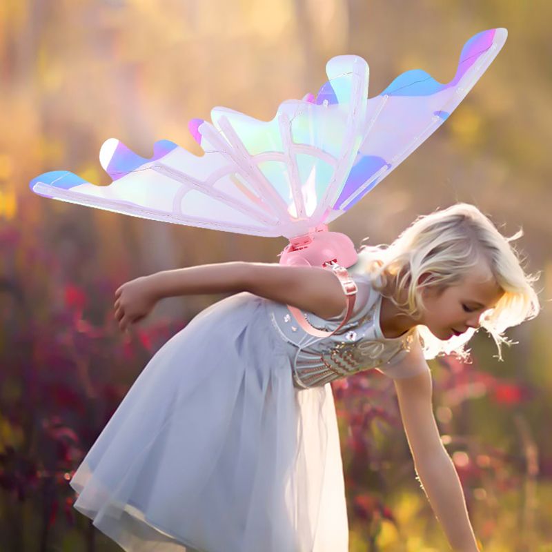 🎄Christmas Hot Sale🎁Rechargeable Electric Fairy Wings with LED Lights and Music🧚♀️