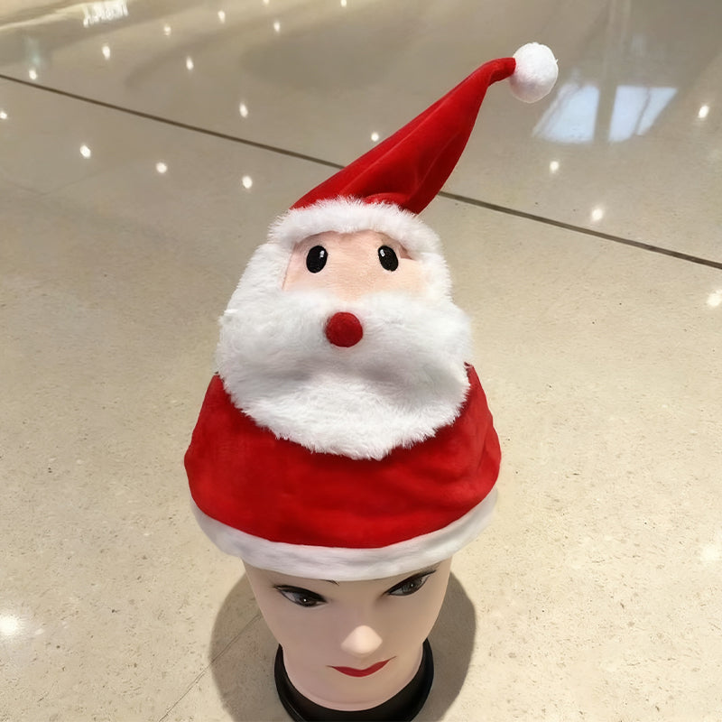 Interactive Plush Christmas Character Hat