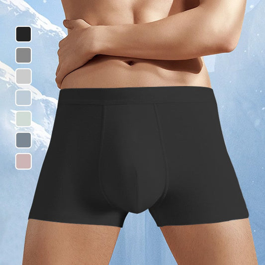 🔥Gran oferta 50% de descuento🔥✨Calzoncillos transpirables de seda hielo de talla grande para hombre