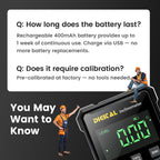 4-Side Magnetic Digital Angle Gauge with Laser