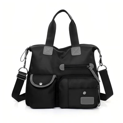 Waterproof Tote Bag – 3-Way Carry & Spacious Organization