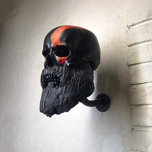 Regalo Divertido - Soporte en Forma de Calavera para Casco de Motocicleta