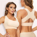 ⚡Front Closure Cross-Back Wireless Posture Bra