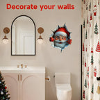 🎅Santa's Surprise 3D Wall Decals