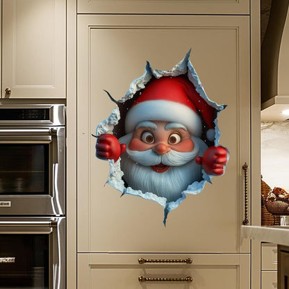 🎅Santa's Surprise 3D Wall Decals