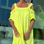 🌈 Women's Maxi Dress With Open Shoulders