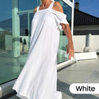 🌈 Women's Maxi Dress With Open Shoulders