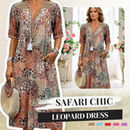 💥Safari Chic Leopard Dress