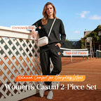 🔥Women's Irregular Hem Top & Casual Pants Set