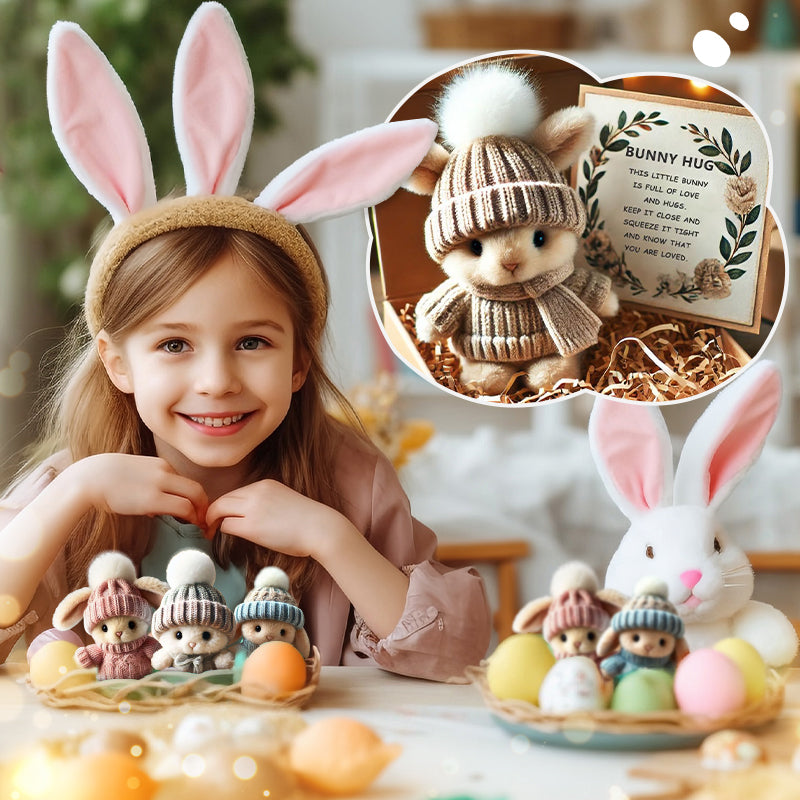 🔥Easter Sale: BUY 3 GET 1 FREE - Handmade🐇Mini Bunny Hug Cute Easter Gift🎁