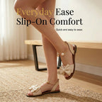 Stylish Pearl Ankle Strap Sandals