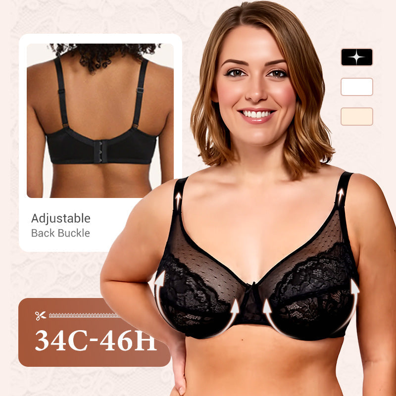 🏆 LIMITED-TIME 50% OFF! 💐Minimal Lace Bra with Full Coverage