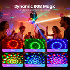 🎄 FESTIVE FEAST DEAL! 🔥Colorful Rotating Magic Disco Ball Light