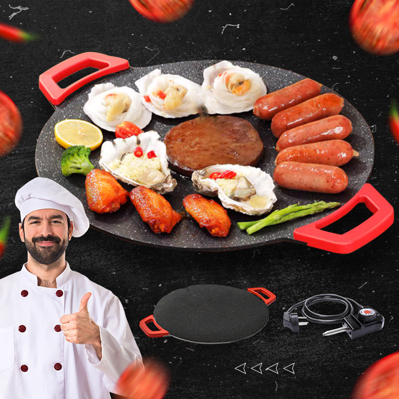 ⏳Time-limited Special⏰Non-Stick Electric Indoor Grill Pan🍳