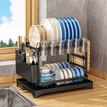 🔥50％ OFF🔥Premium 2-Tier Dish Rack