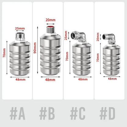 Válvula flotante de control de nivel de agua completamente automática de acero inoxidable 304