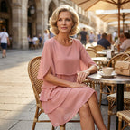 🎁Women's Elegant Layered Ruffle Sleeve Dress – Effortless Style for Every Occasion💃