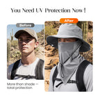 🎉 UV Protection Bucket Hat with Face Cover