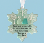 🌊Snowflake-Shaped Sea Glass Friendship Decor❄✨ Shaped by Nature & Crafted by Hand!