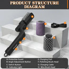 🍖 Cordless Electric BBQ Brush Cleaner – Deep Cleaning, Long Handle & Rechargeable 🔋