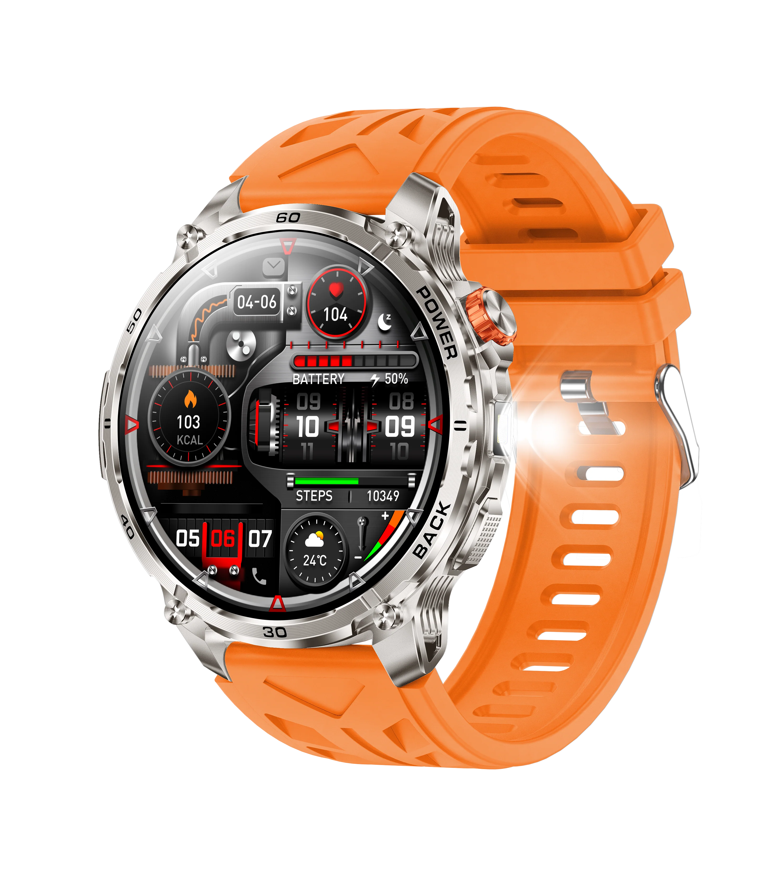 ⌚1.52" HD smartwatch for men – Phone calls and music control – Multiple sports modes – IP68 waterproof – Long battery life
