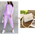 🔥Women's Irregular Hem Top & Casual Pants Set