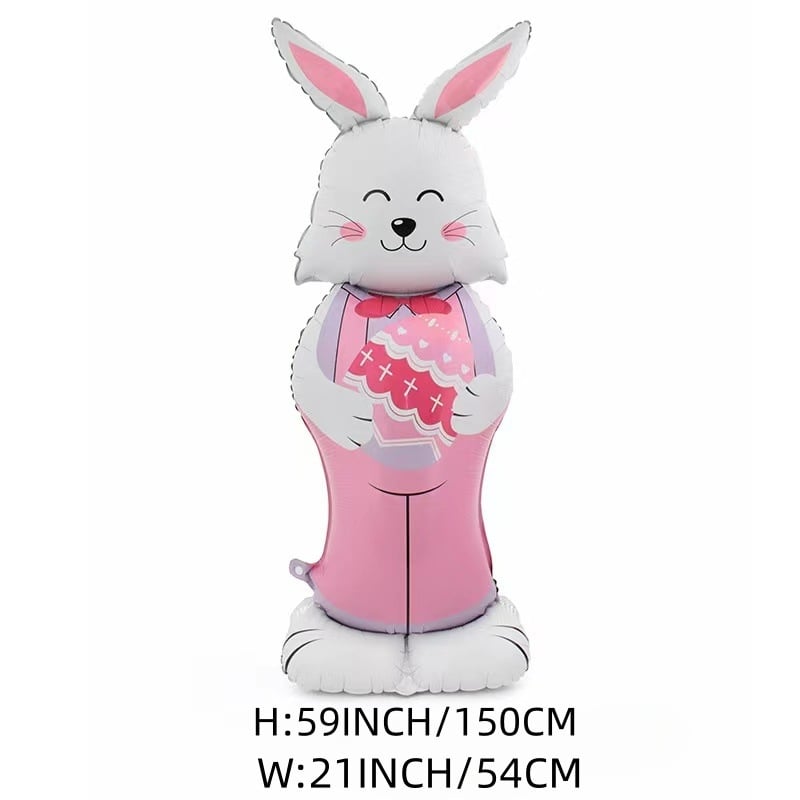 🎁Easter Early Bird Sale🐰Giant 3D Standing Bunny Balloon Self-Supporting Festive Cheer