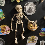 🎃Halloween Hot Sale 💀✨3D Printed Vintage Skeleton Magnetic Figurine 🎃