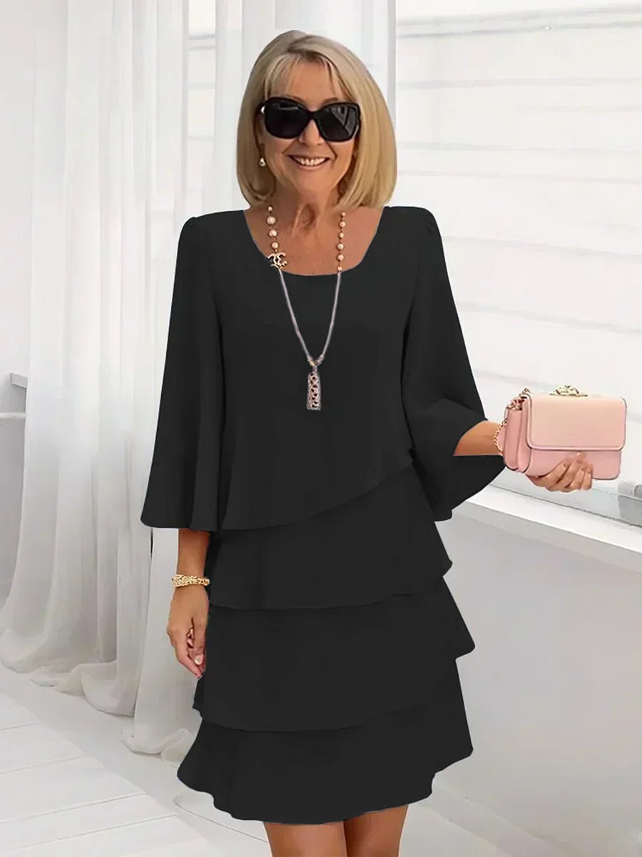 💃Women's Tiered Ruffle Dress with Flared Sleeves