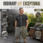🩳 Men's Casual Relaxed Fit Cargo Shorts – Multi-Pockets, Breathable, Rugged 🌲