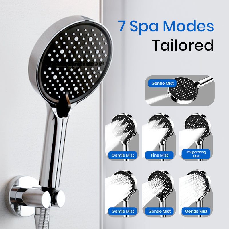 🚿High-Pressure Rainfall Shower Head - 360° Adjustable Angle, Easy-Clean Nozzles & Universal Fit for Refreshing Showers