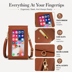 🛍️👜 Anti-Theft Touchscreen Crossbody Phone Bag
