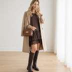 🔥Turtleneck Sweater Mini Dress Set