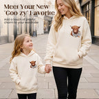 Cute Highland Cow Cozy Fleece-Lined Hooded Sweatshirt