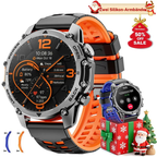 ⌚1.52" HD smartwatch for men – Phone calls and music control – Multiple sports modes – IP68 waterproof – Long battery life