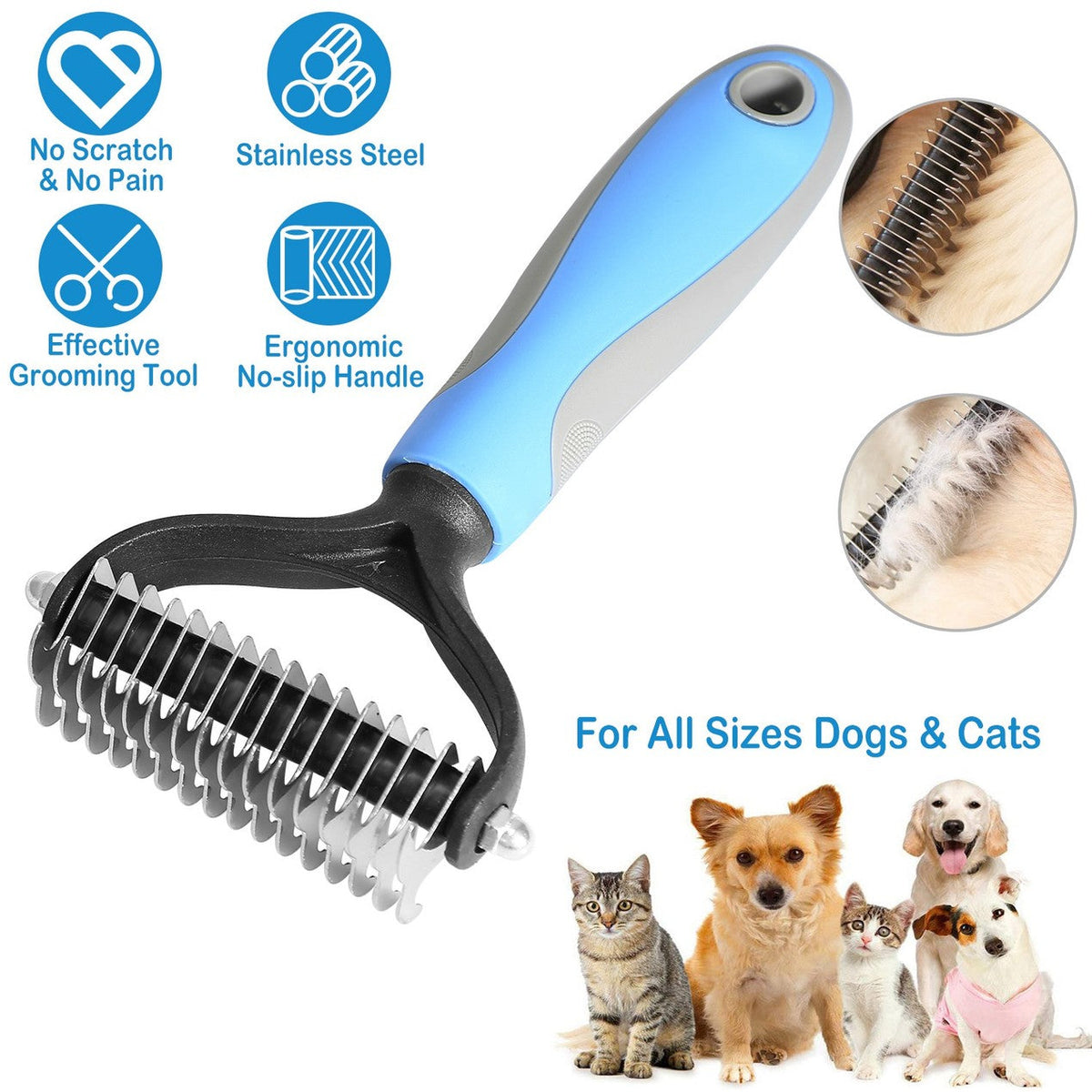 Professional Deshedding Tool For Dogs And Cats