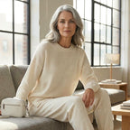 🔥Women's Irregular Hem Top & Casual Pants Set