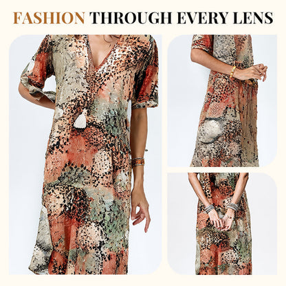 💥Safari Chic Leopard Dress