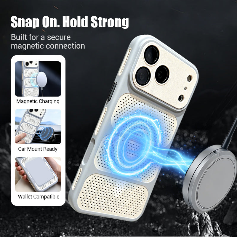 Breathable Honeycomb Vent MagSafe Phone Case