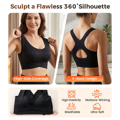 💖✨ All-Day Comfort Meets Perfect Shape! Criss-Cross Lift & Sculpt Bra👚⚡️