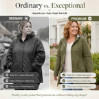 ✨Womens Chic. Lightweight. Waterproof Jacket 🍃🧥-Unleash Style and Durability in Any Storm!