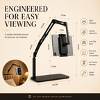 Hidden Bedside Phone Tablet Holder Retractable