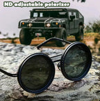 🔥Adjustable Tint Polarized Round Sunglasses