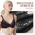 🏆 LIMITED-TIME 50% OFF! 💐Minimal Lace Bra with Full Coverage