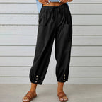 💎 2026 New Women's Summer Cotton Linen Wide-Leg Pants – Breathable, Wrinkle-Free & Relaxed Fit 🍃