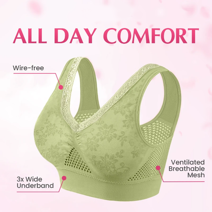 【✨1+1 Free - 2 Pcs】Pure Cotton Buttonless Comfy Lifting Bra
