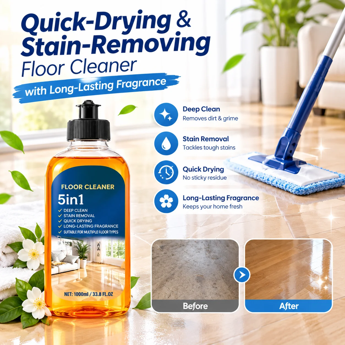🧪✨ 100ml Stain & Odor Remover – pro-grade active enzyme formula breaks down stains & odours at molecular level. Deep cleans floors in seconds, fresh scent. From £6.99! 🏠💪